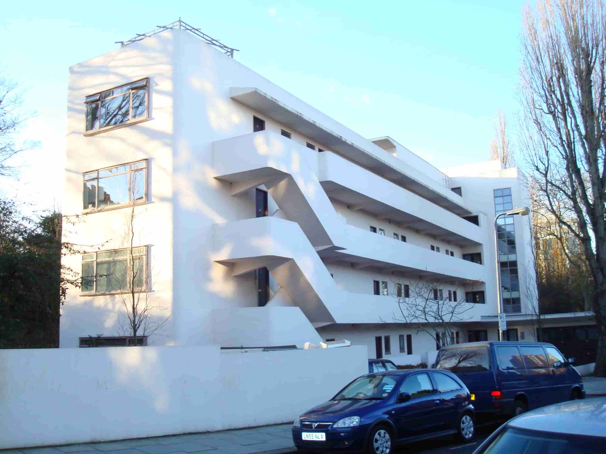 Edificio Isokon en Londres, diseño modernista de Wells Coates