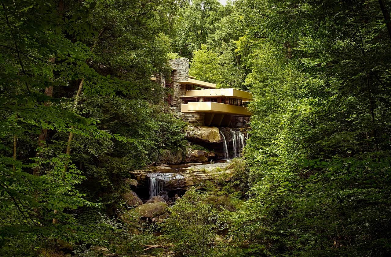 Fallingwater de Frank Lloyd Wright - Arquitectura moderna 