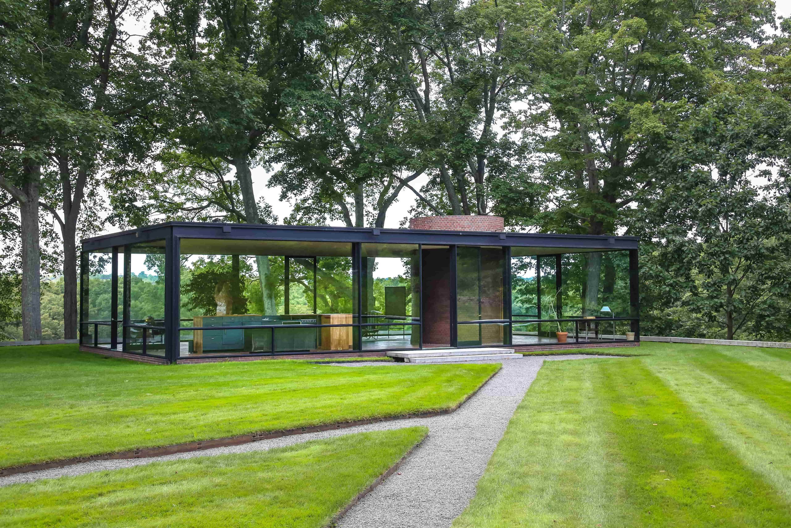 La Casa de Cristal de Philip Johnson - Arquitectura moderna