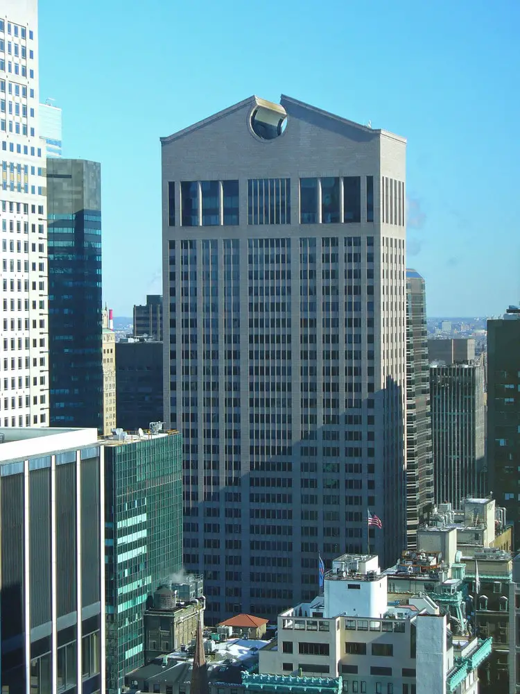 Fachada del Edificio AT&T en Nueva York, diseñado por Philip Johnson