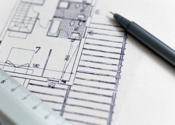 ¿Que es un proyecto arquitectónico? 4 Proyecto arquitectónico con distribución de espacios y medidas en el diseño de construcción.