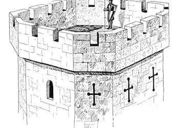 Dibujo de una almena