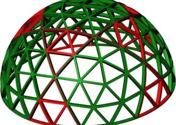 Una cúpula geodésica.