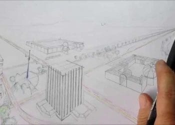 perspectiva aérea edificios